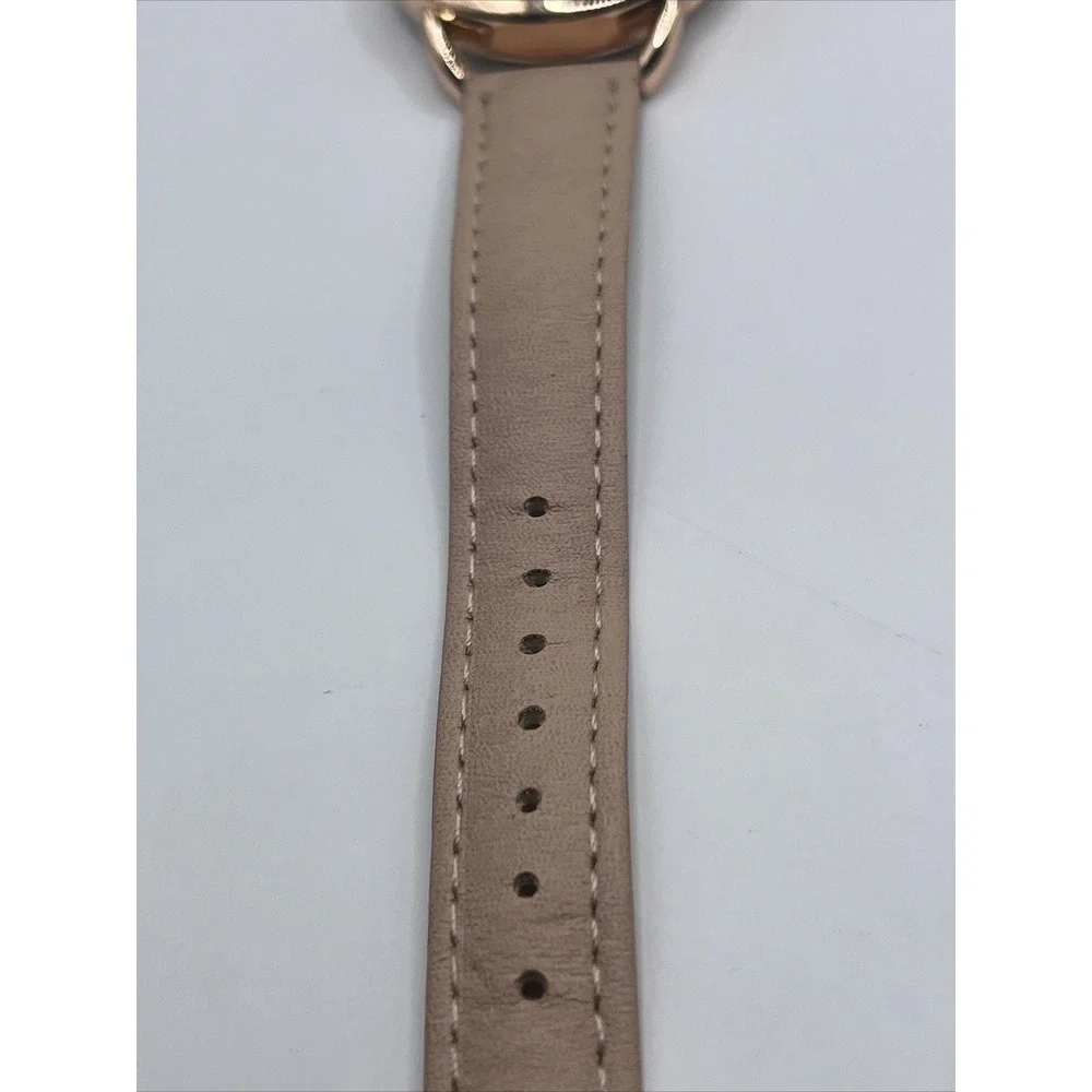 Accutime Women's Quartz Watch Rose Gold Case Pink Band-‎ New Battery